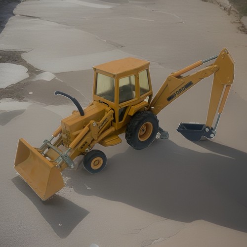Ertl ford 555a backhoe - backhoe, loader